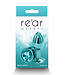 Rear Assets Metal Anal Plug Small Teal