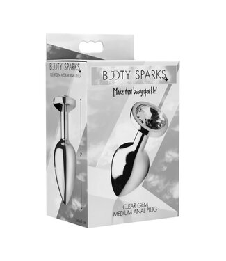 Booty Sparks Clear Gem Anal Plug M