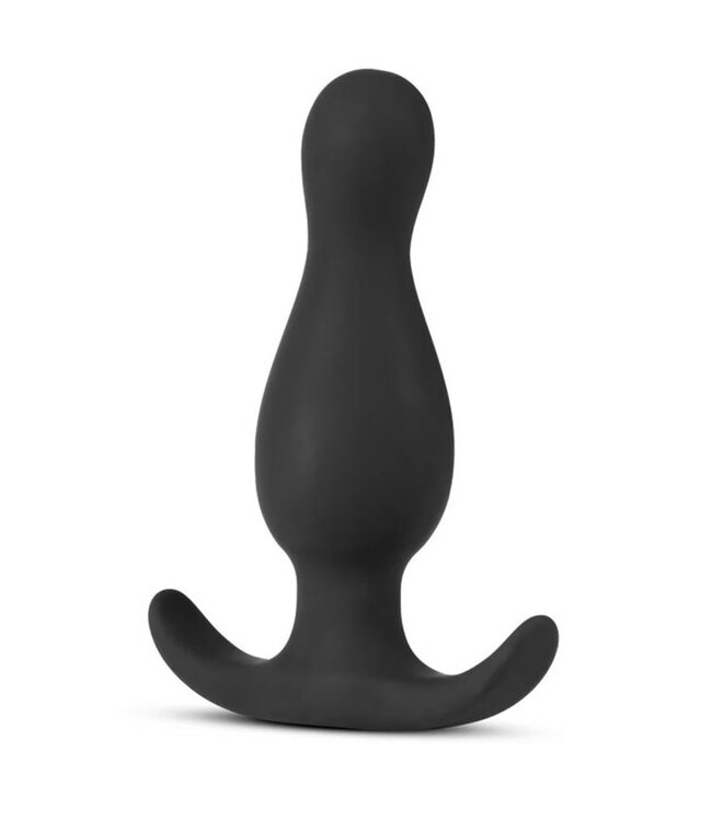 Anal Adventures Platinum Silicone Curve Plug Black