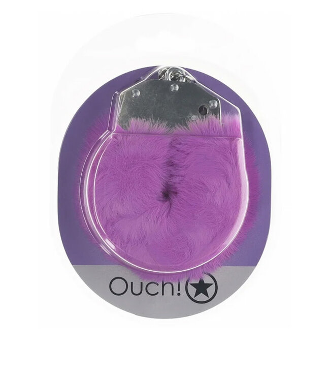 Ouch! Heavy-Duty Fluffy Handcuffs Purple