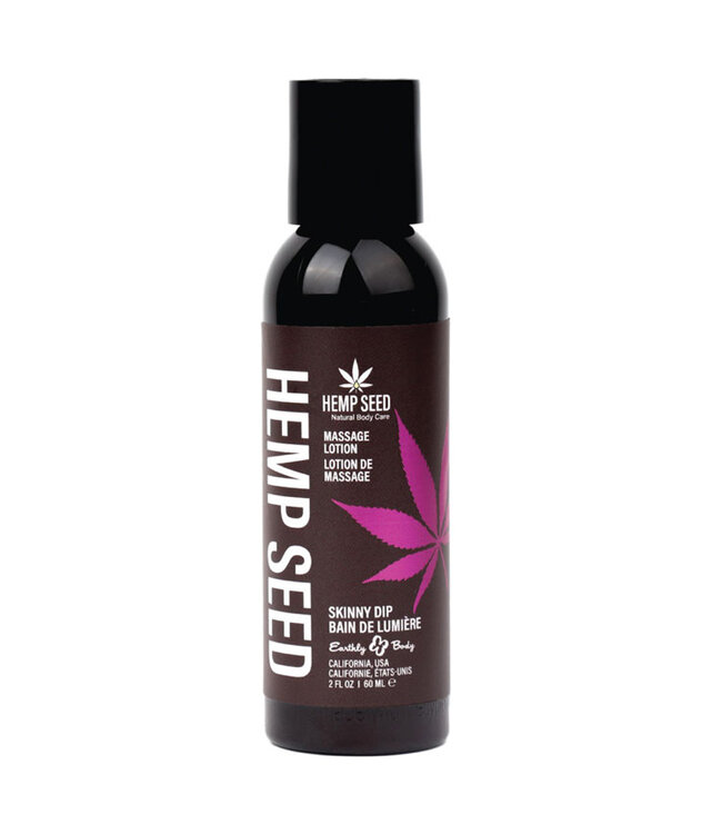 Earthly Body Hemp Seed Massage Lotion Skinny Dip 2oz