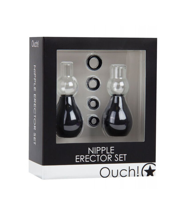 Shots Ouch Nipple Erector Set Black