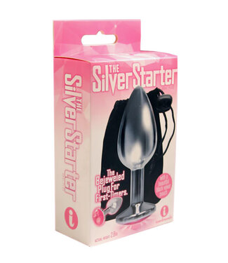The 9's, The Silver Starter, Bejeweled Stainless Steel Plug Pink