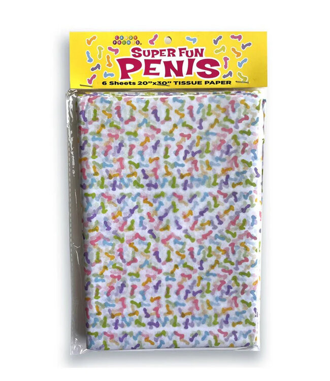 Super Fun Penis Tissue Paper