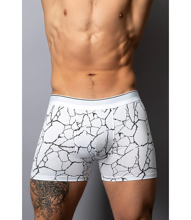 Ken White/Black Men's Boxer Brief 160299