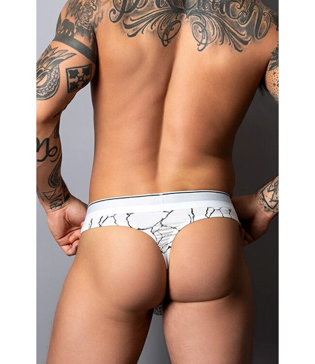 Jason White/Black Men's Thong 412299