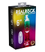 RealRock Wireless Rechargeable Remote Control Vibrating 6in Dildo Clear