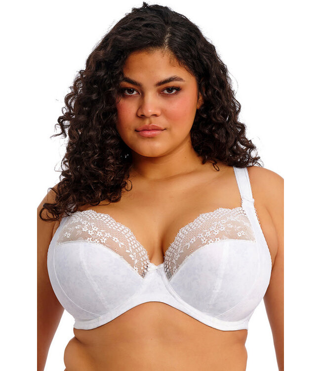 Elomi Lucie Stretch Plunge White Bra EL4490