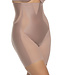 Uplifted Satin & Mesh Body-Mapped High-Waist Rose Tan Shaper Short 740208