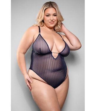 Cammie Plus Navy Teddy 2442X