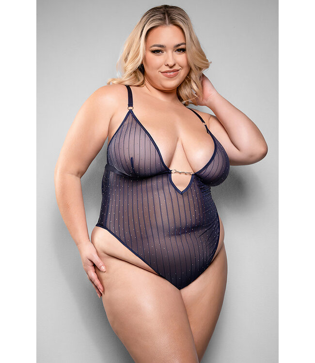 Cammie Plus Navy Teddy 2442X