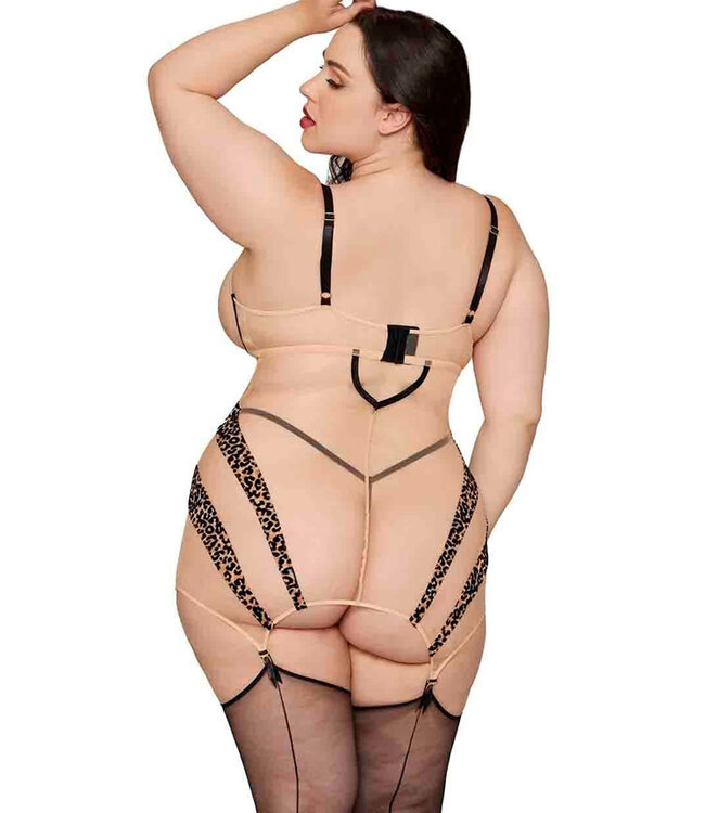 Stefani Plus Leopard Chemise 13635X