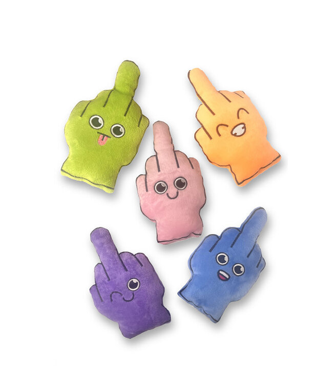 Bag of Fucks I Have to Give Plushy Pillow with 5 Fingers