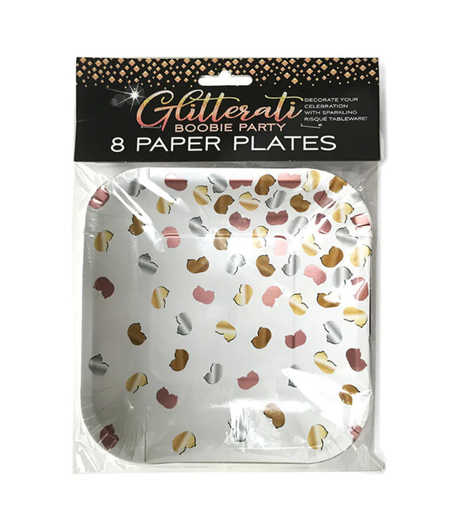 Glitterati Boobie Party Plates