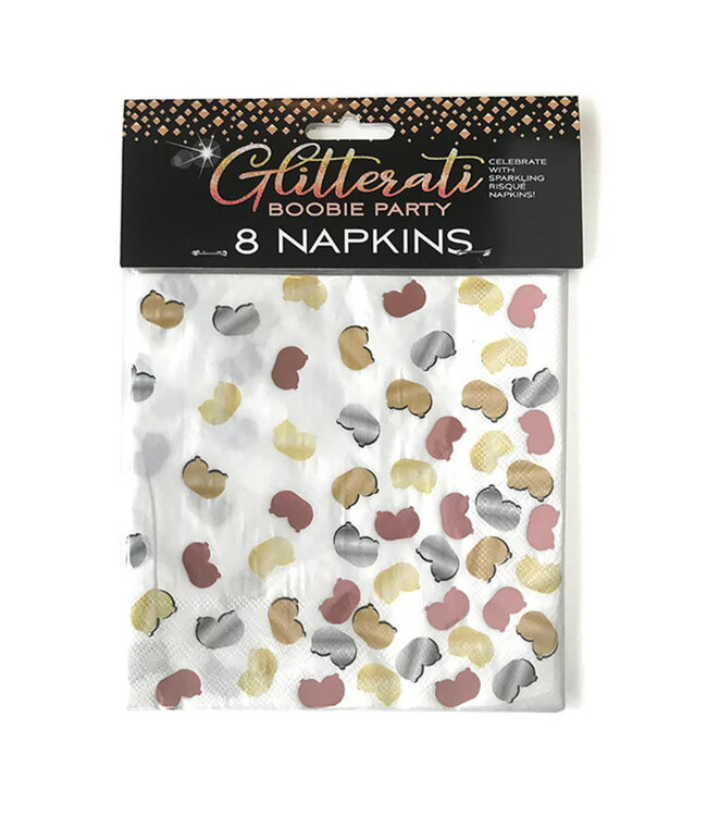 Glitterati Boobie Party Napkins