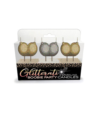 Glitterati Boobie Party Candles 3-Pack