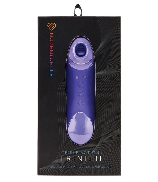 Sensuelle Trinitii 3-in-1 Suction Tongue Ultra Violet