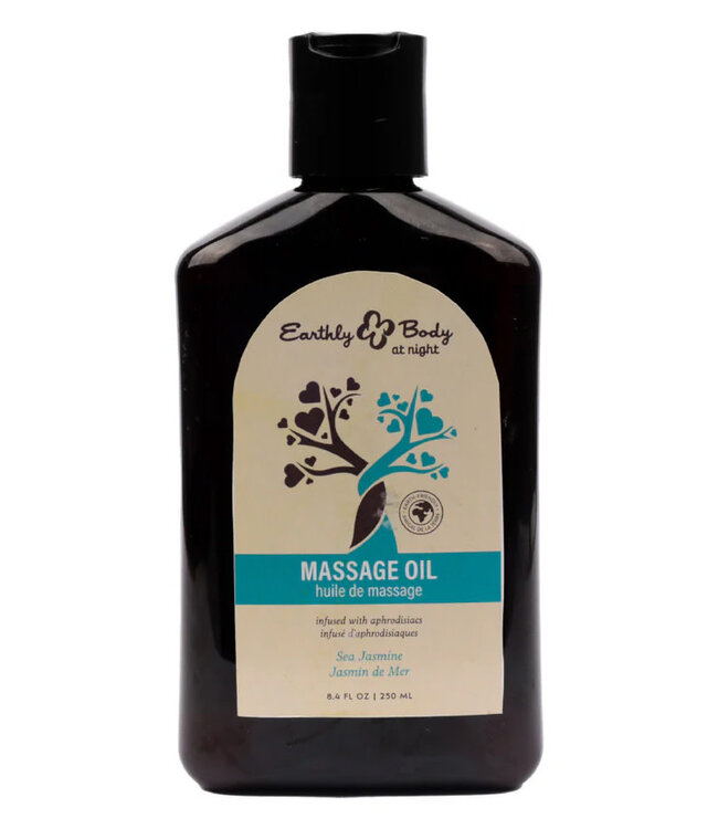 Earthly Body At Night Aphrodisiac Massage Oil Sea Jasmine 8.4oz