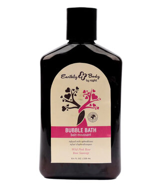 Earthly Body At Night Aphrodisiac Bubble Bath Wild Pink Rose 8.4oz