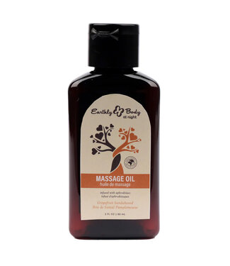 Earthly Body At Night Aphrodisiac Massage Oil Grapefruit Sandalwood 2oz