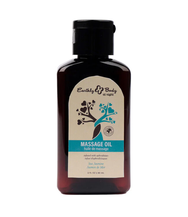 Earthly Body At Night Aphrodisiac Massage Oil Sea Jasmine 2oz
