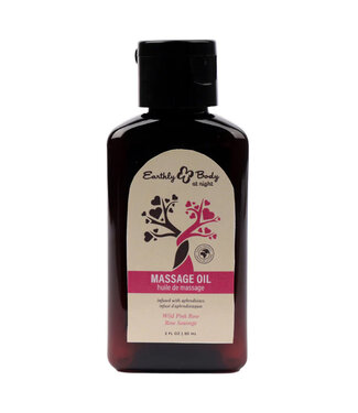 Earthly Body At Night Aphrodisiac Massage Oil Wild Pink Rose 2oz