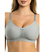 Parfait Simplicity Full Busted Seamless and Smooth Everyday Basic Wirefree Grey Bra with Removable Pads P2400