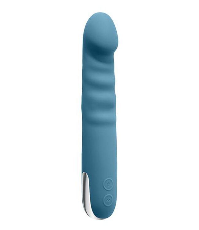 Evolved Queen of All Trades Thrusting & Rotating Vibrator Teal