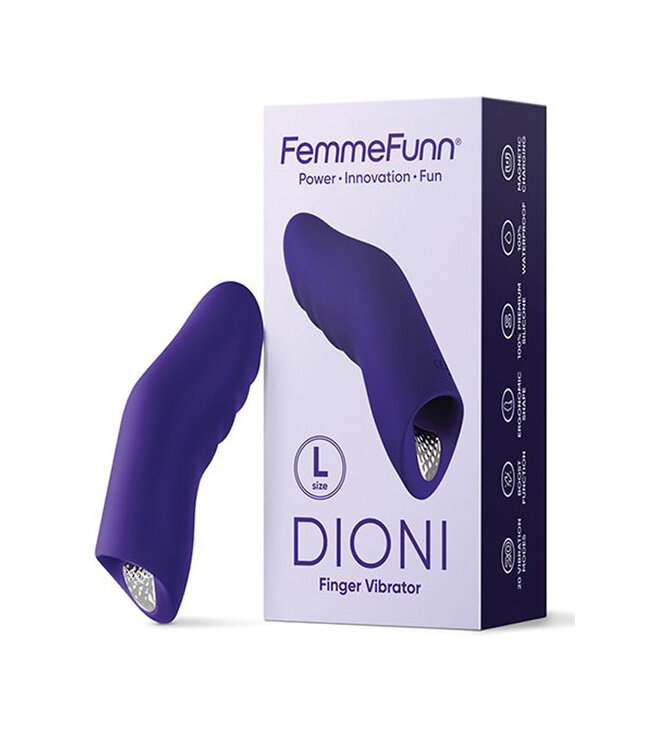 Femme Funn Dioni Wearable Finger Vibe Large Dark Purple