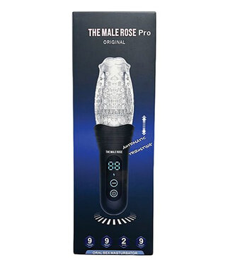 The Male Rose Pro Thrusting Rotating & Vibrating 3D Masturbator Black
