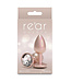 Rear Assets Small w/Clear Gem Iridescent Champagne