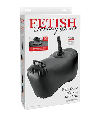 Fetish Fantasy Series Body Dock Inflatable Love Seat Black