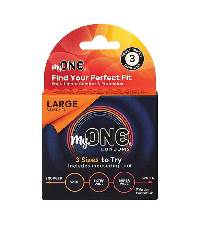 My One Large Sampler Condoms Pack of 3