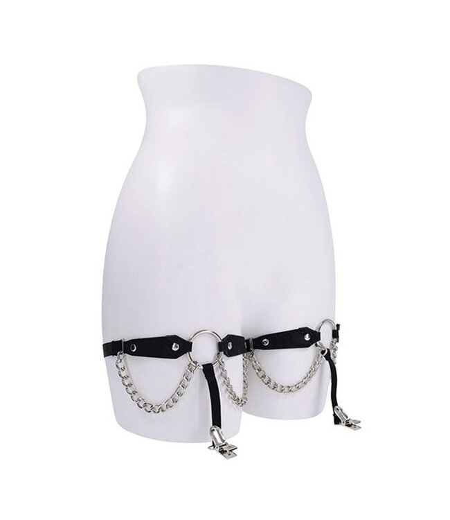 Sex & Mischief Chain Lace Garters