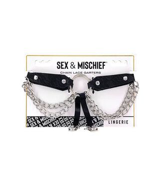 Sex & Mischief Chain Lace Garters