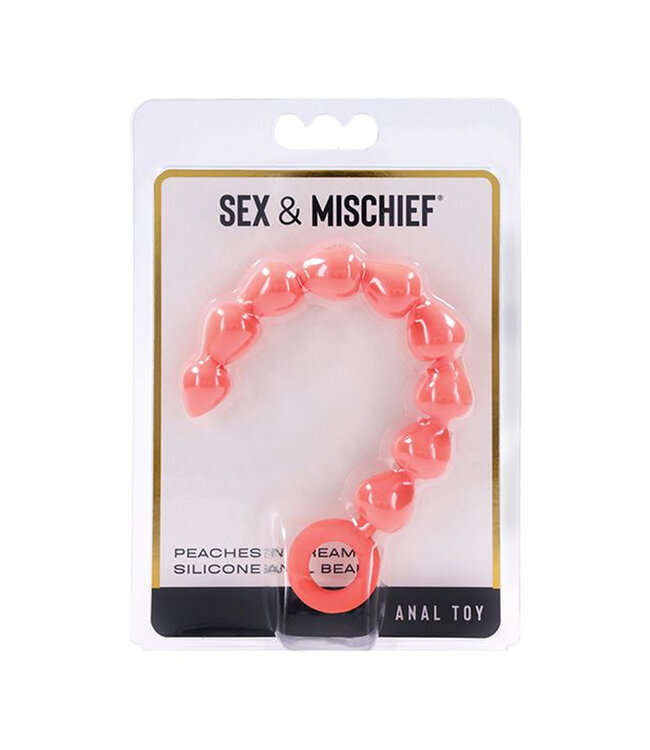 Sex & Mischief Peaches 'n CreaMe Silicone Anal Beads