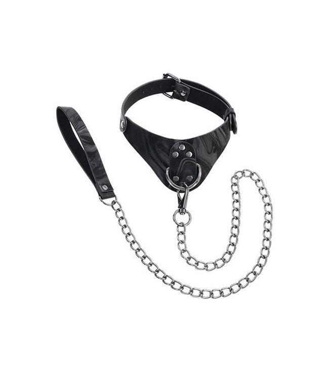Sportsheets Velvet Noir Collar & Leash Black
