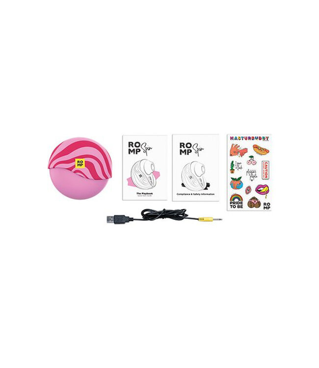 ROMP SPIN Travel Rechargeable Clitoral Stimulator Pink