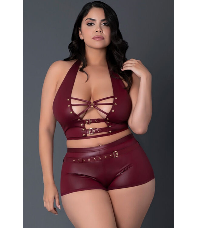 Corynn Plus Burgundy Set PAK261 Queen