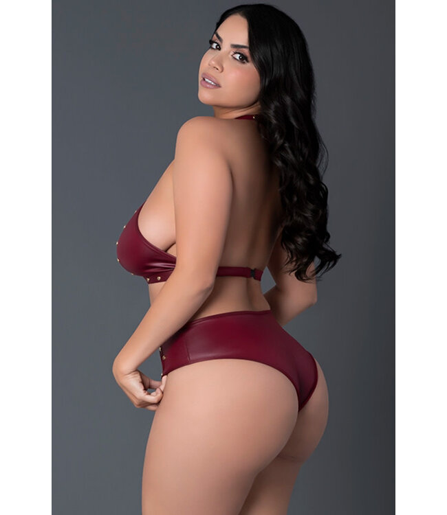 Miranda Plus Burgundy Set PAK244 Queen