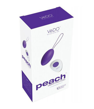 VeDO Peach Rechargeable Egg Vibe Into You Indigo