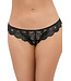 Plus Black Tanga Crotchless Panty 75130X