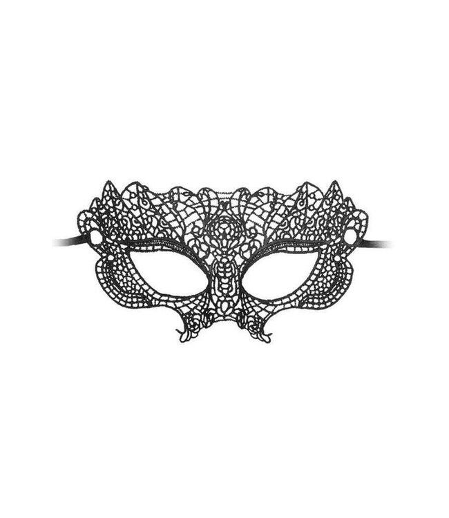 Ouch! Black & White Princess Lace Eye Mask Black