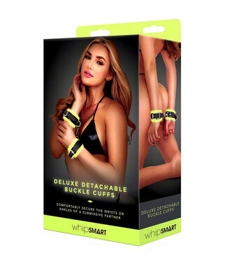 Glow in the Dark Deluxe Detachable Buckle Cuffs