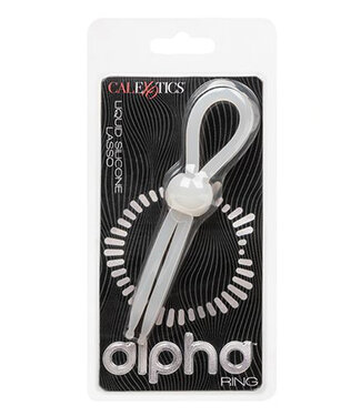 Alpha Liquid Silicone Lasso Cock Ring Clear