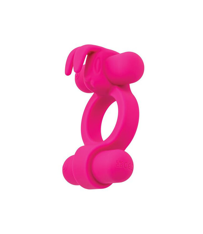 Couple's Enhancer Silicone Rechargeable Rockin' Rabbit Enhancer Fuchsia