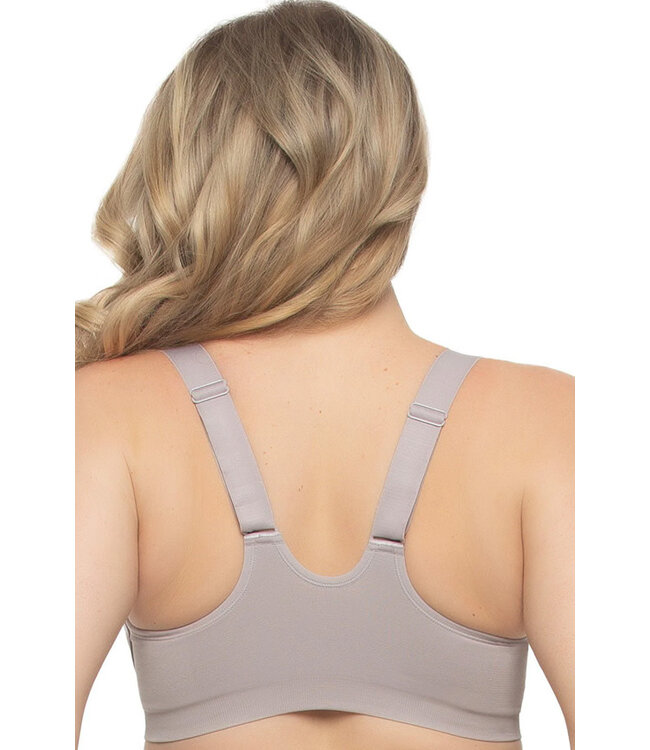 Felina Utopia Front-Close Racerback T-Shirt Gull Gray Bra 155149