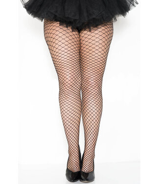 Plus Black Diamond Net Pantyhose 9030Q