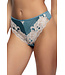 Amelie Vintage Lace Stormy Blue Thong 535220