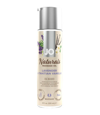 JO Naturals Massage Oil Lavender & Tahitian Vanilla 4oz